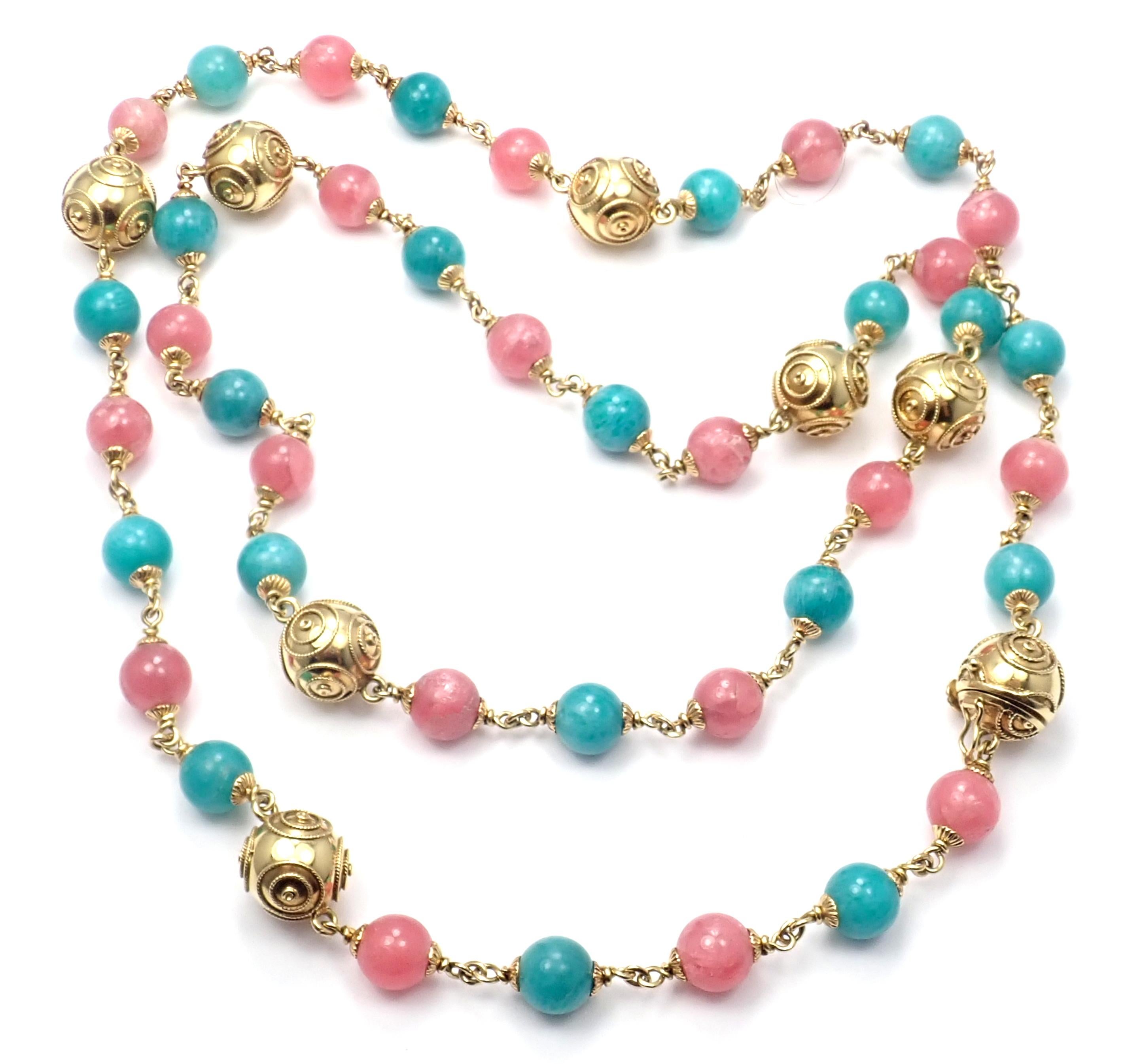 Vintage Bulgari Turquoise Rhodochrosite 33