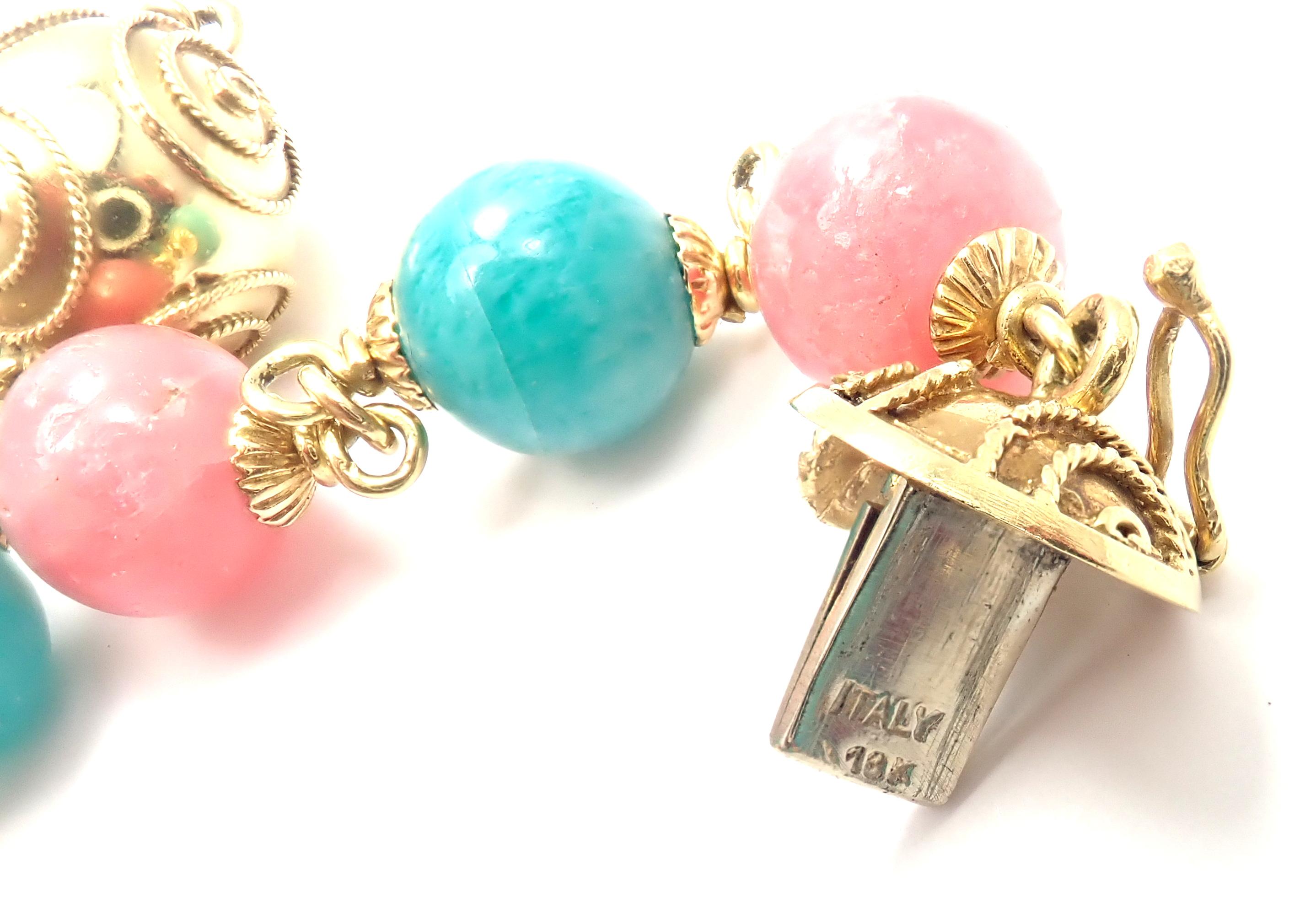 Vintage Bulgari Turquoise Rhodochrosite 33