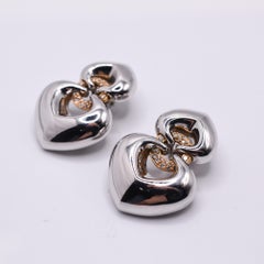 Bulgari Two-Colour Gold Heart Earrings