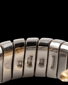 BULGARI, two-colour "Parentesi Tubogas" diamond ring, vintage