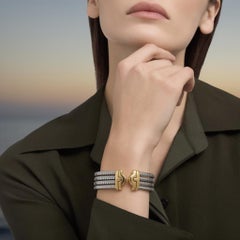 Bulgari, zweifarbiges Vintage-Armband „Parentesi Tubogas“