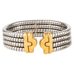 Bulgari, zweifarbiges Vintage-Armband „Parentesi Tubogas“