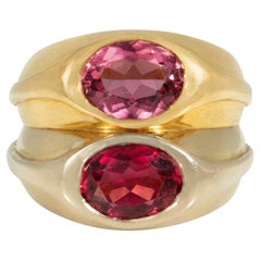 Bulgari, two-stone, two-toned tourmaline ring