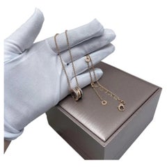 Bulgari Two-Tone Gold Double-Row Diamond 20th Anniversary Spring Necklace