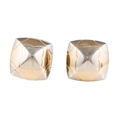 Bulgari Pyramid Earrings in 18K Two Tone Gold