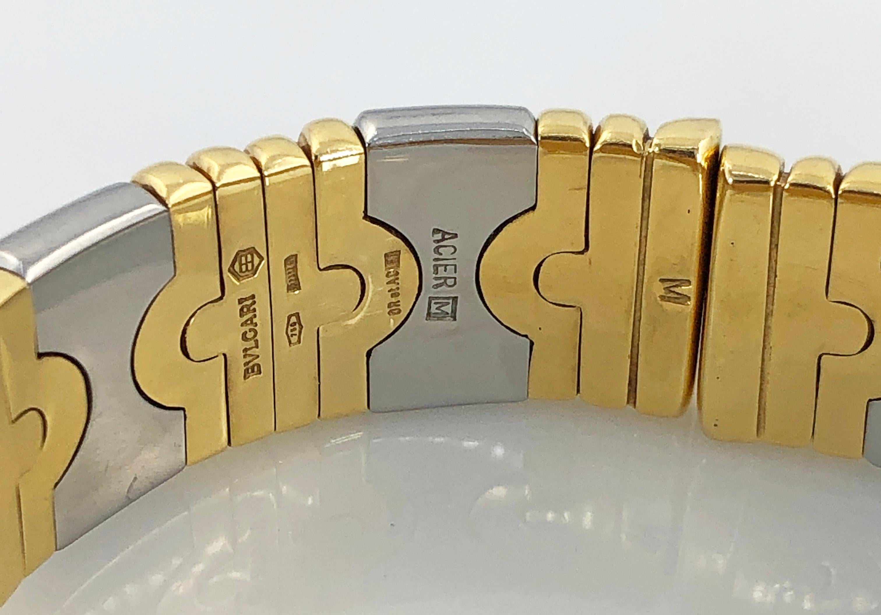 Bulgari Two-Tone Gold Watch In Good Condition For Sale In New York, NY