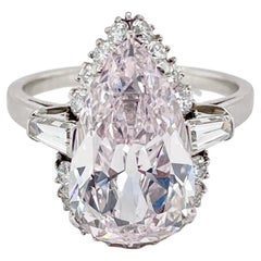 Bulgari Very Light Pink 4ct Diamond Ring, ca. 1950s