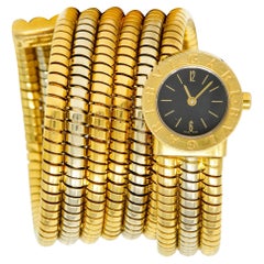 Bulgari Vintage 18 Karat Two Tone Gold Serpenti Tubogas Coil Watch