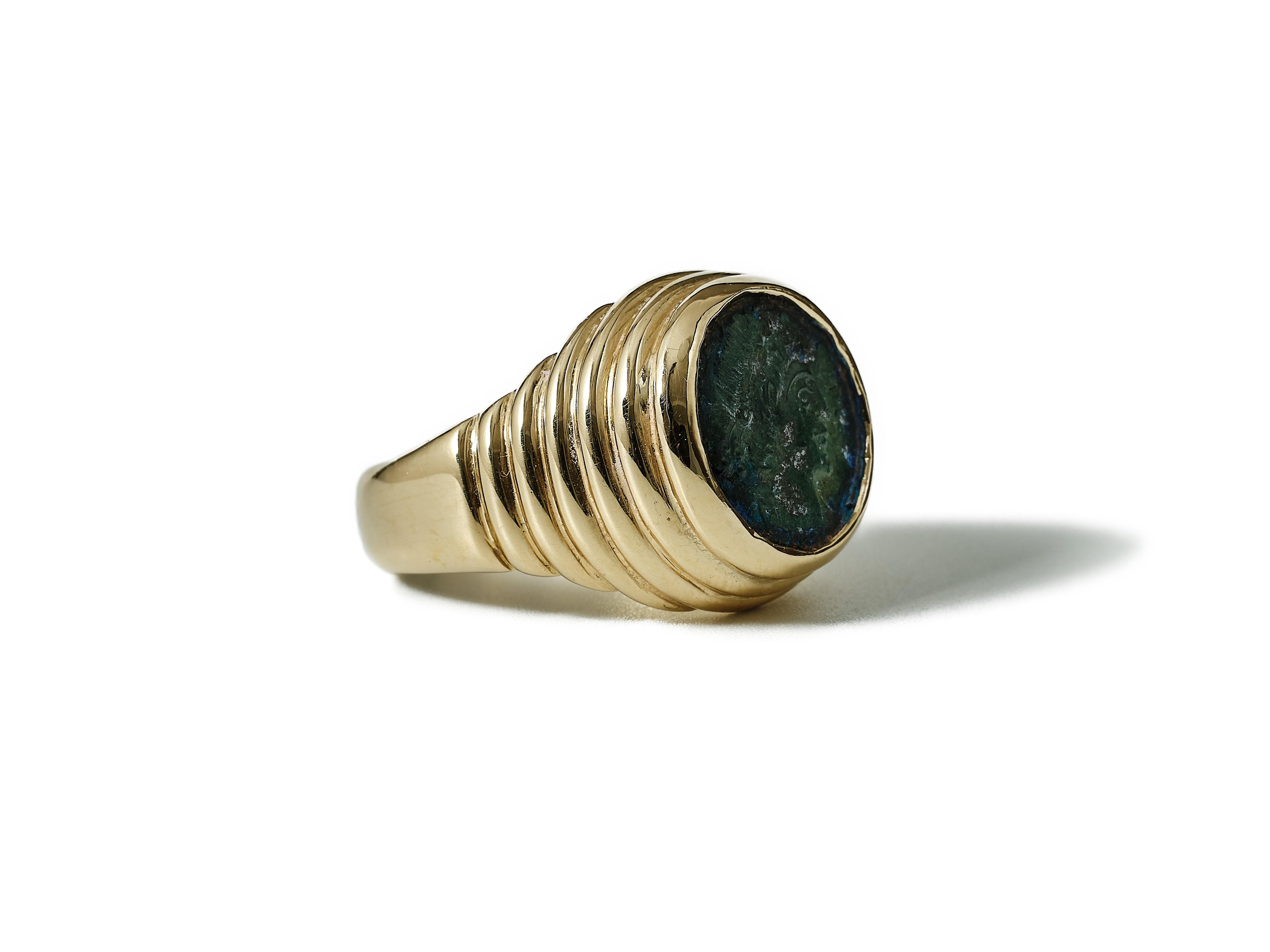 Bulgari 18kt Gelbgold 'Monet' Kupfermünzenring, ca. 1970-80 1