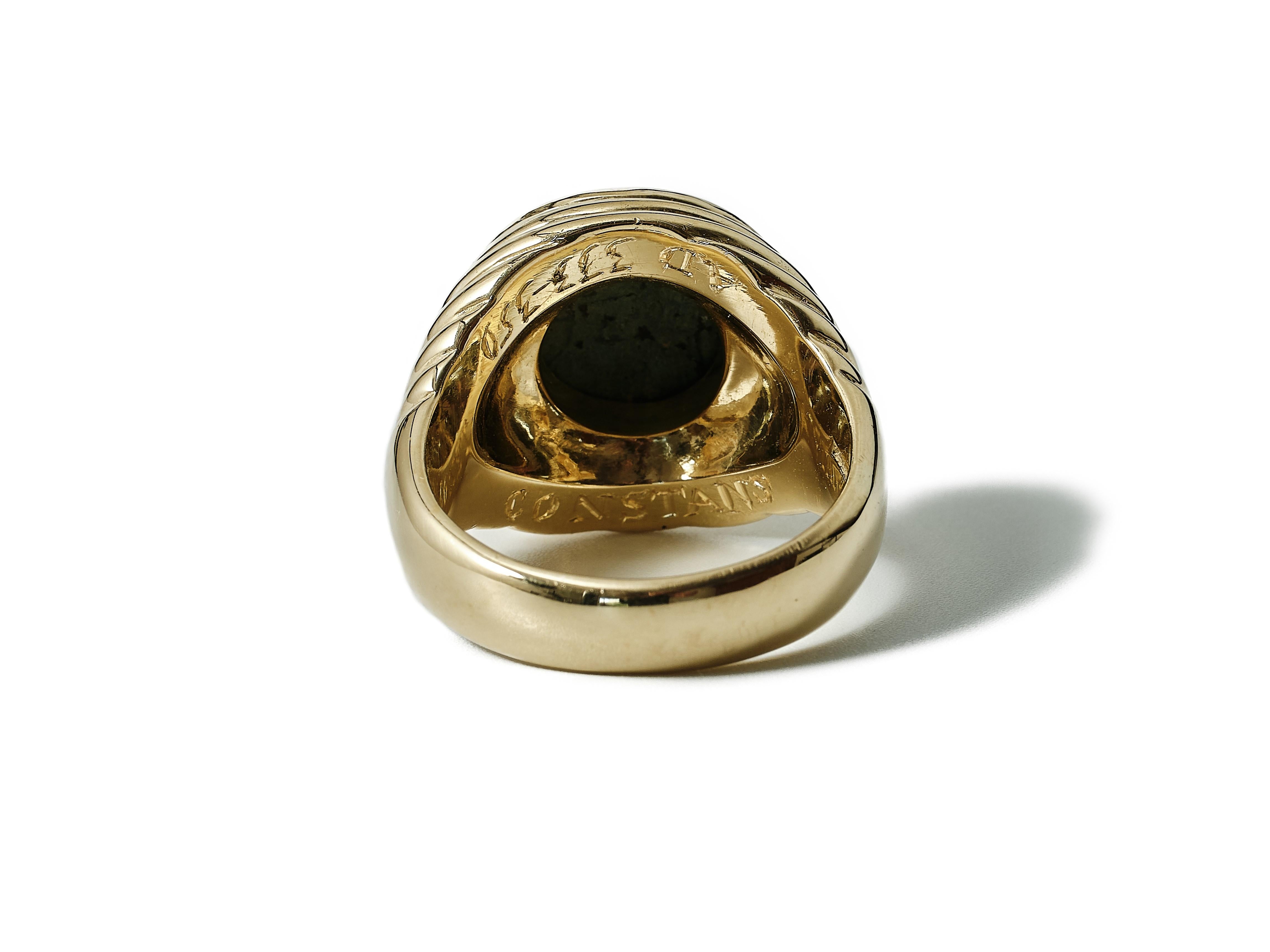 Bulgari 18kt Gelbgold 'Monet' Kupfermünzenring, ca. 1970-80 2