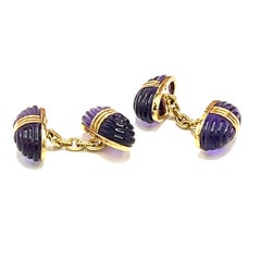 Bulgari Vintage Amethyst Cufflinks