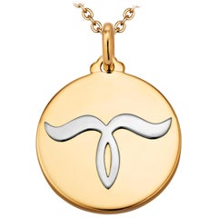 Vintage Gold-Anhänger mit Tierkreiszeichen-Anhänger, Schütze