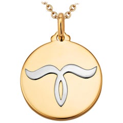 Bulgari Vintage Gold Aries Zodiac Pendant Charm