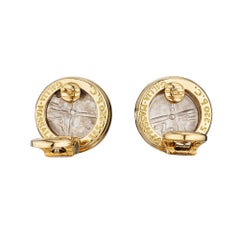 Bulgari Vintage Gold Coin Earrings