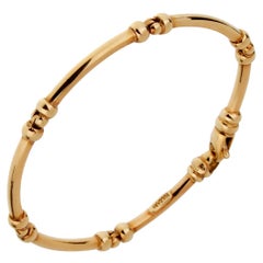 Bulgari Vintage Gold Tube Bracelet