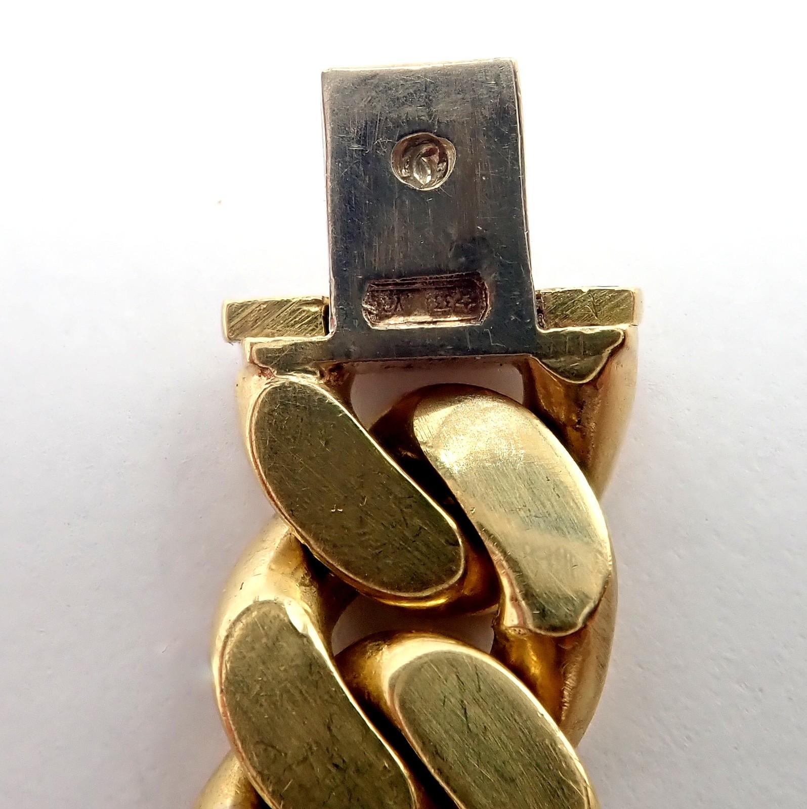 Bulgari Vintage Monete Three Large Ancient Coin Diamond Gold Link Bracelet in vendita 6