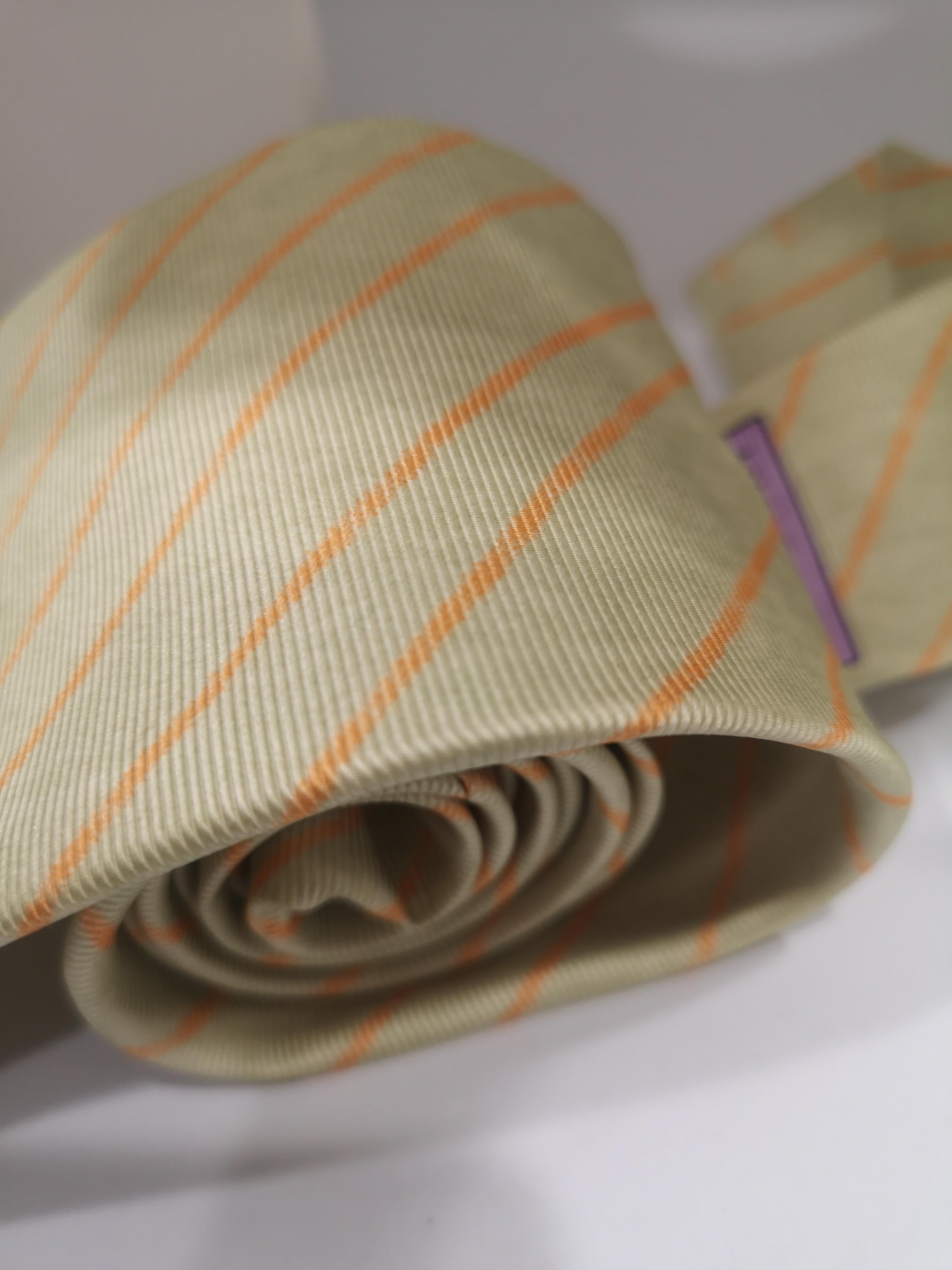 Brown Bulgari Vintage multicoloured tie
