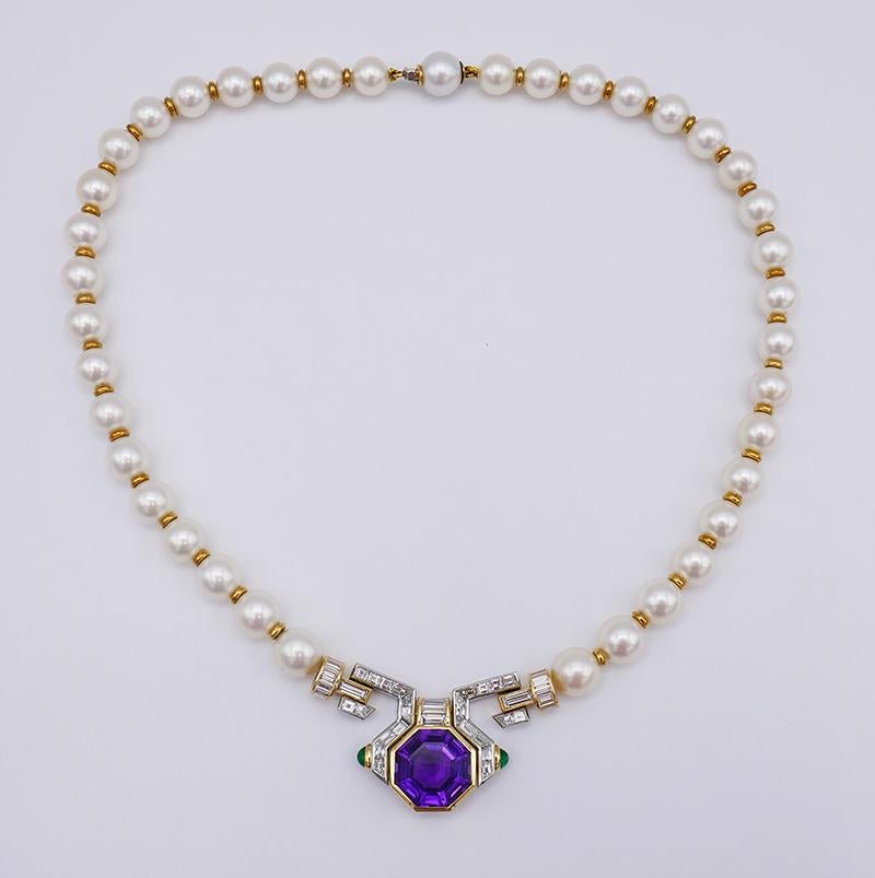bulgari pearl necklace