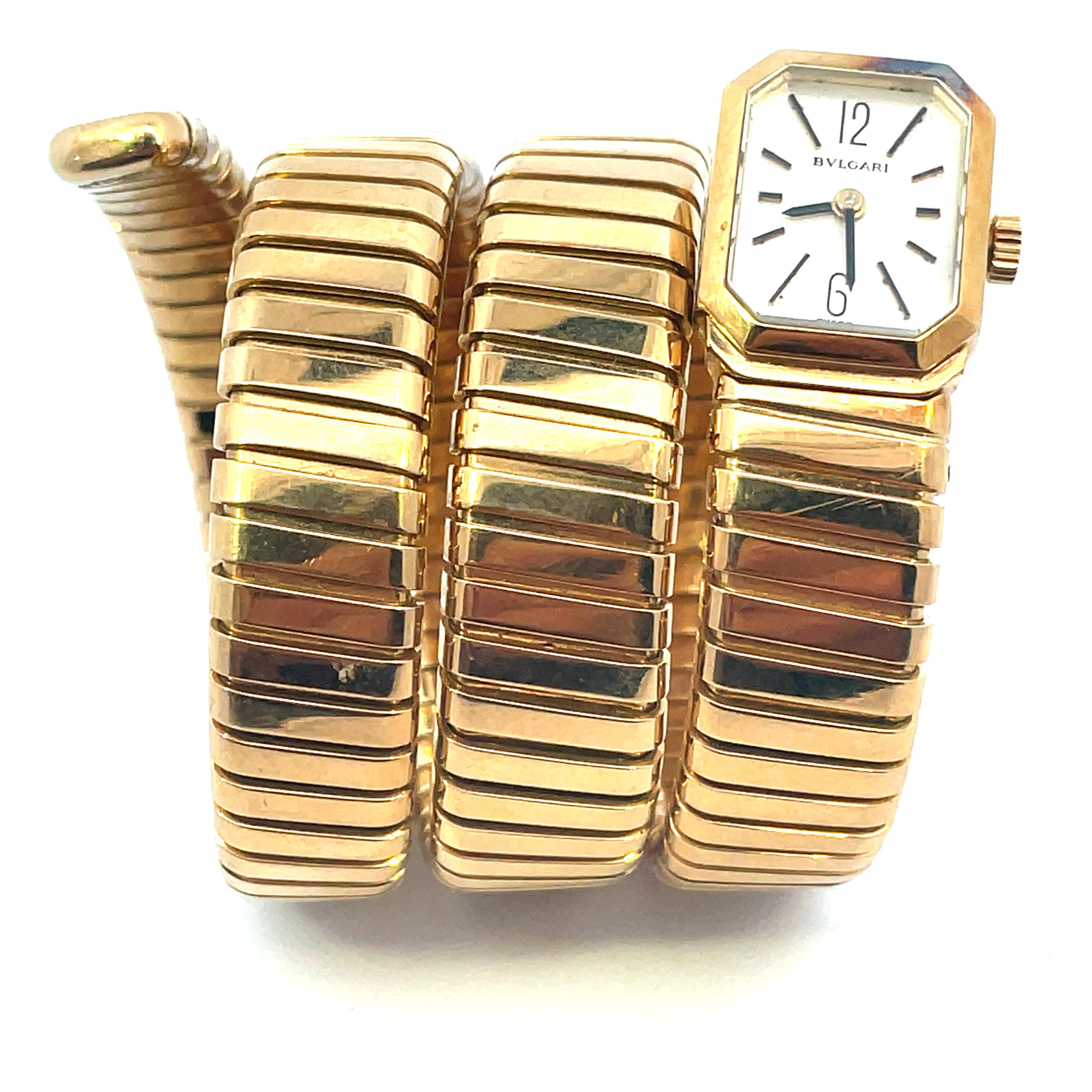 Bulgari Vintage Serpenti Tubogas Watch In Excellent Condition In Milano, IT