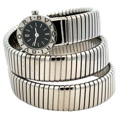 Bulgari Vintage Stainless Steele Serpenti Tubogas Watch