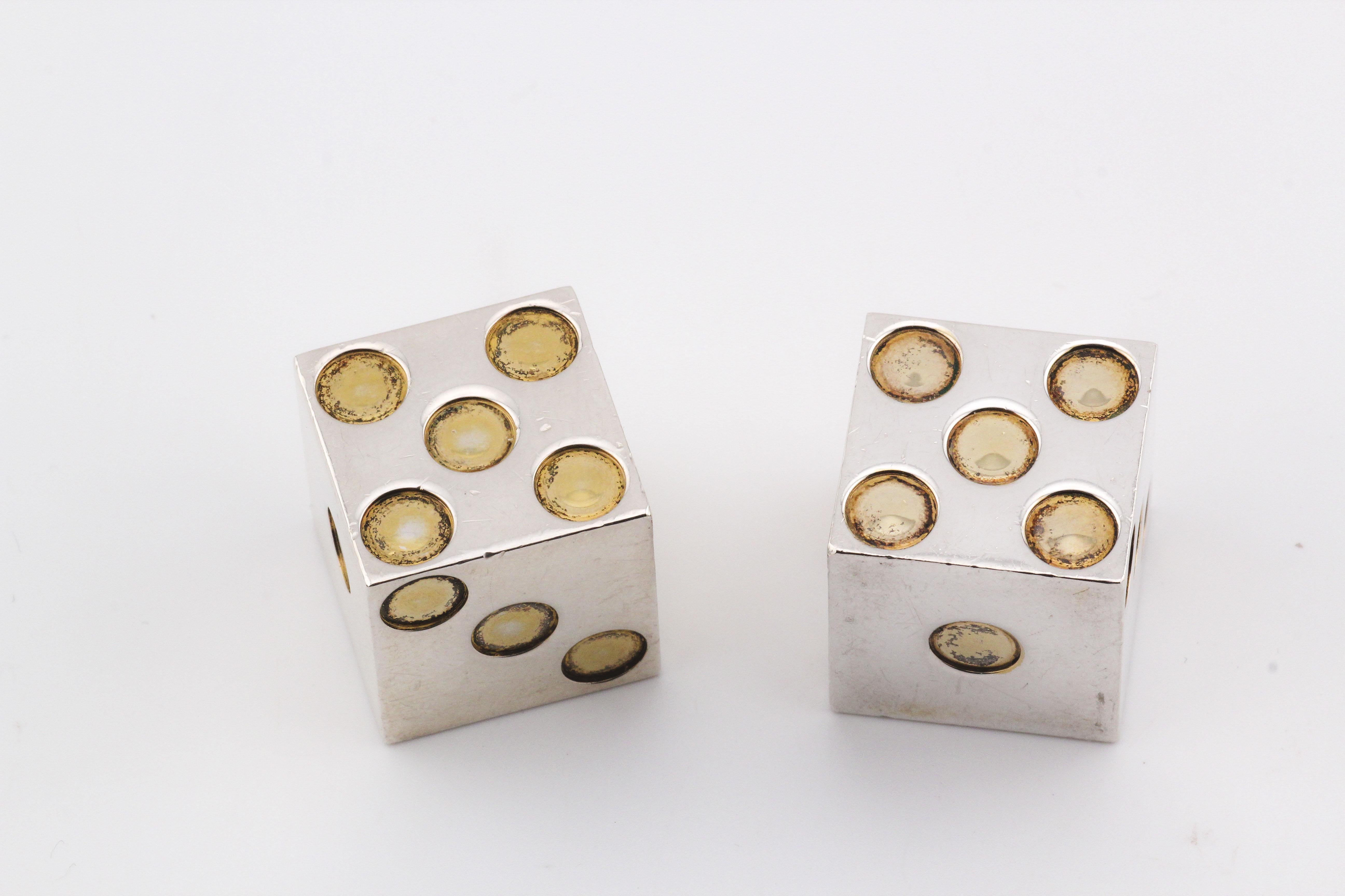BULGARI Dadi da gioco d'argento d'epoca BULGARI in vendita 1