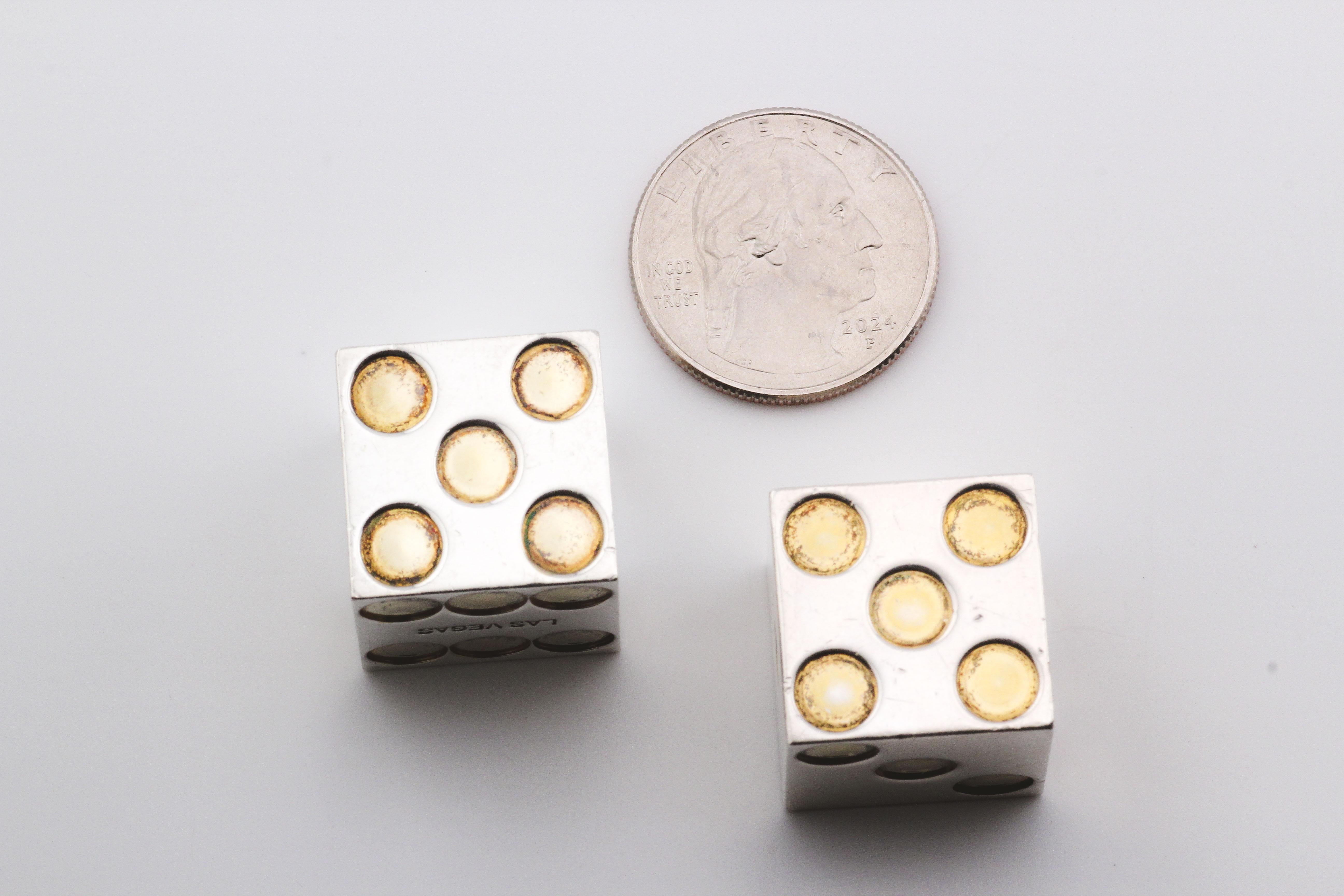 BULGARI Dadi da gioco d'argento d'epoca BULGARI in vendita 3