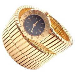 Orologio Bulgari Vintage Tubogas Serpenti Bracciale in oro giallo