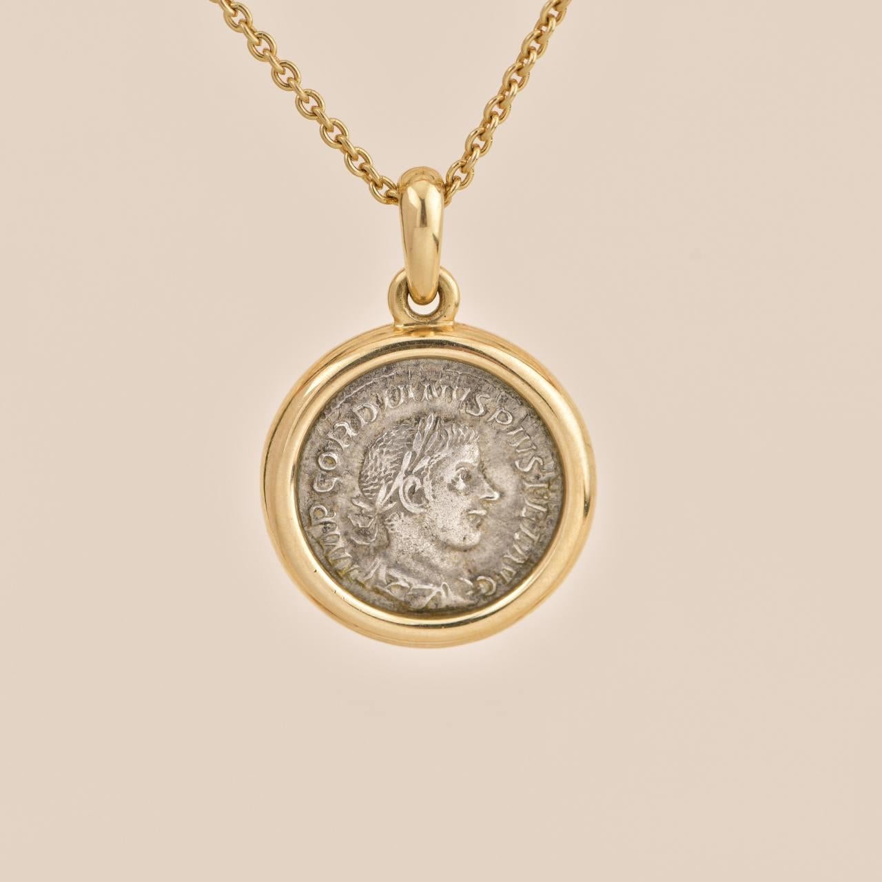Bulgari MONETE Yellow Gold Coin Pendant Necklace 4