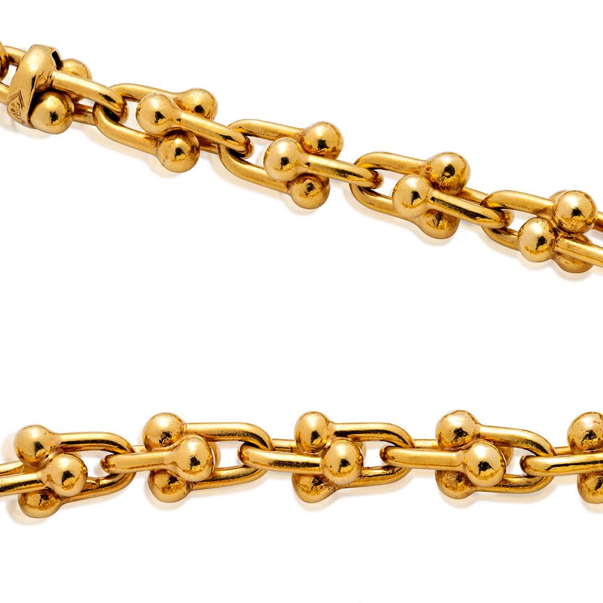 Bulgari Vintage Gelbgold Sautoir Halskette für Damen oder Herren