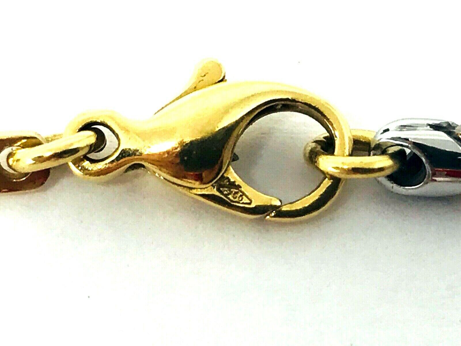 Bulgari Vintage Yellow Gold Stainless Steel Gemini Zodiac Pendant Necklace 1