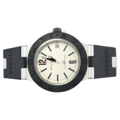 Bulgari-Uhr. Bvlgari AL 38 TA Automatik-Herrenuhr. Bvlgari Aluminium-Kunststoff Gummi