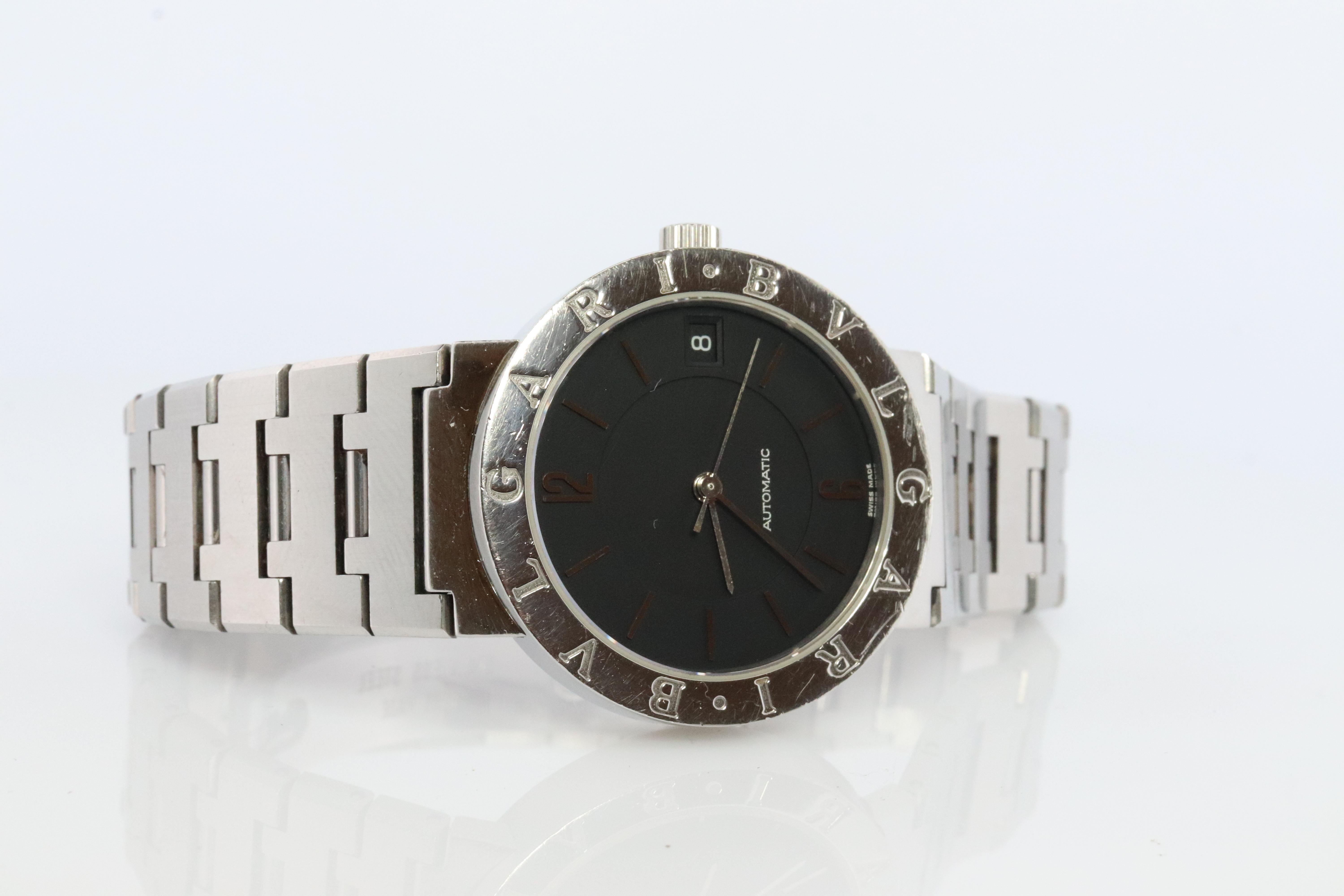 Moderne Montre Bulgari. Montre automatique pour hommes Bvlgari BB 33 SS Acier inoxydable en vente