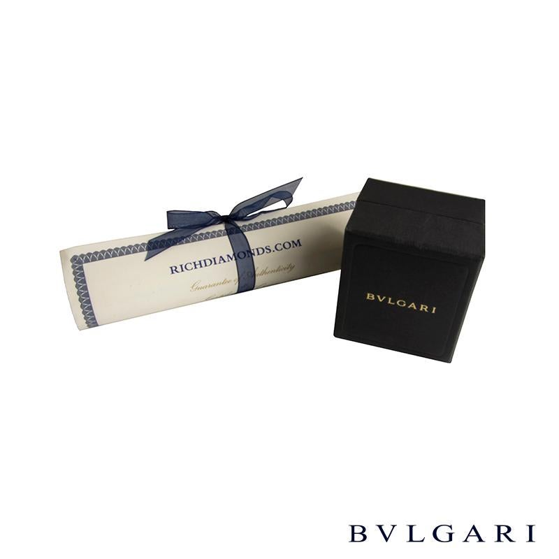 Women's Bulgari White Gold Blue Topaz Cocktail Ring