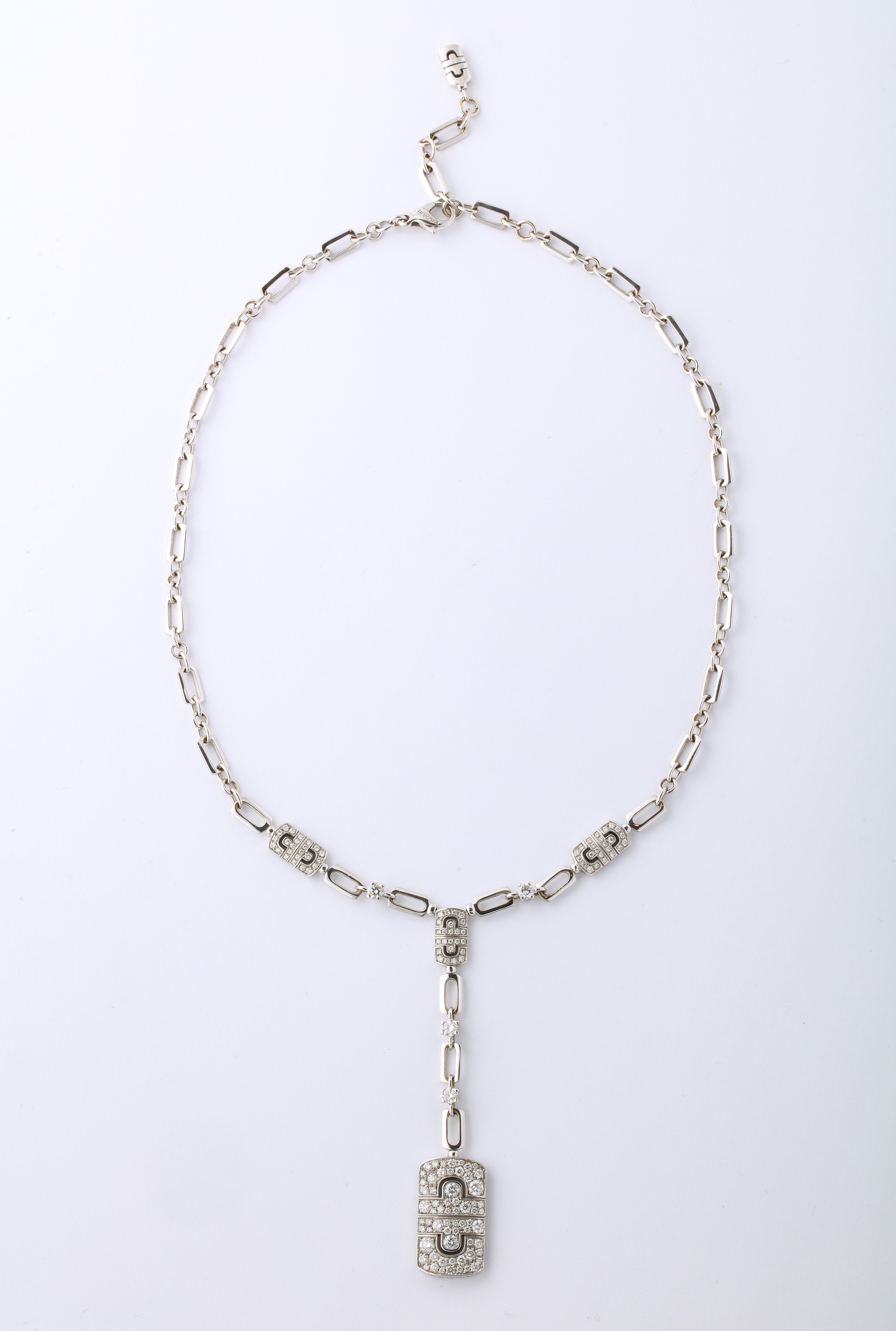 bulgari parentesi necklace white gold