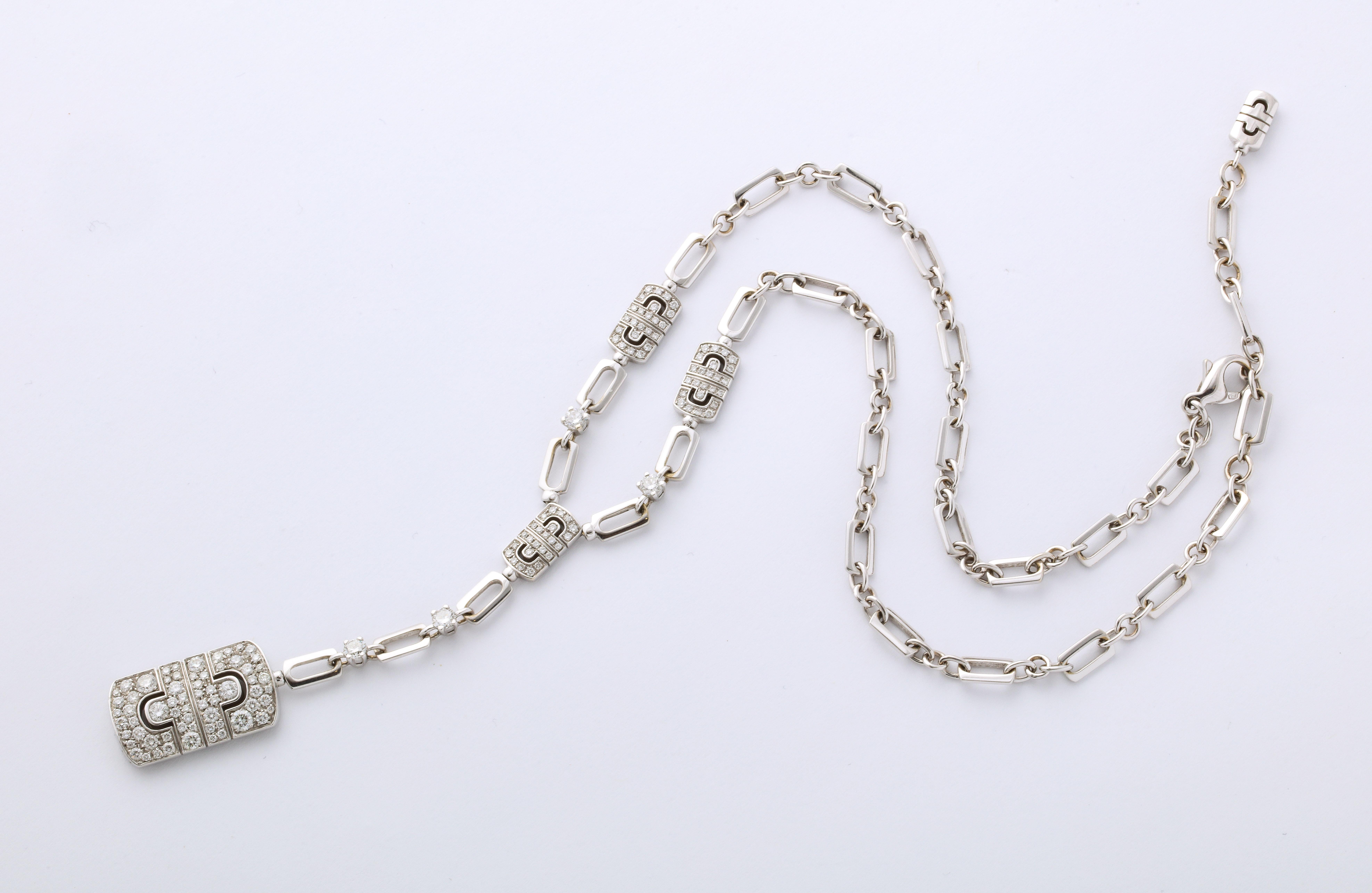 bulgari parentesi necklace white gold