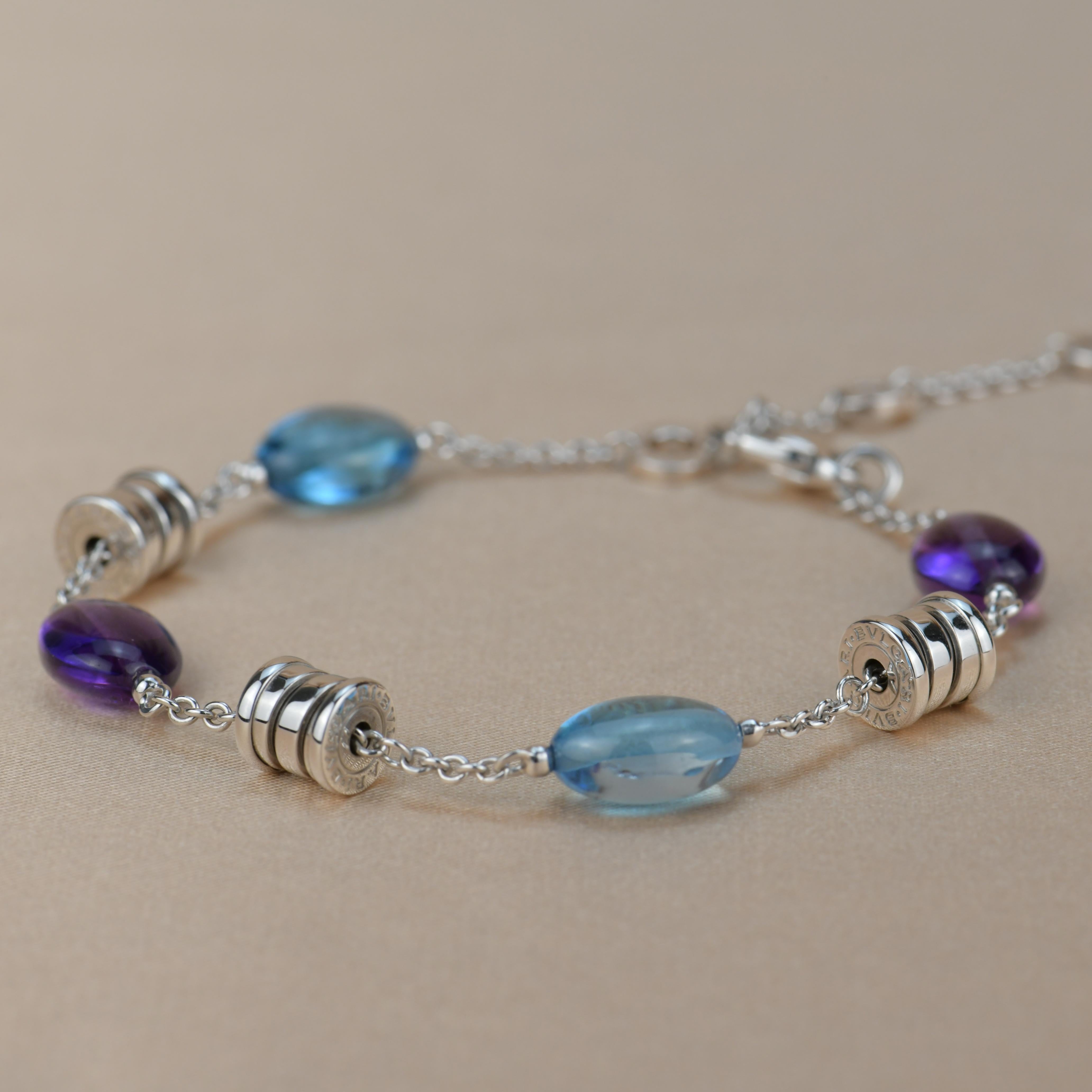 white gold multi-stone bracelet