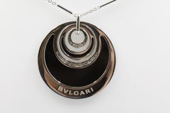 Bulgari White Intarsio with Black Onyx and Pave Diamond Necklace