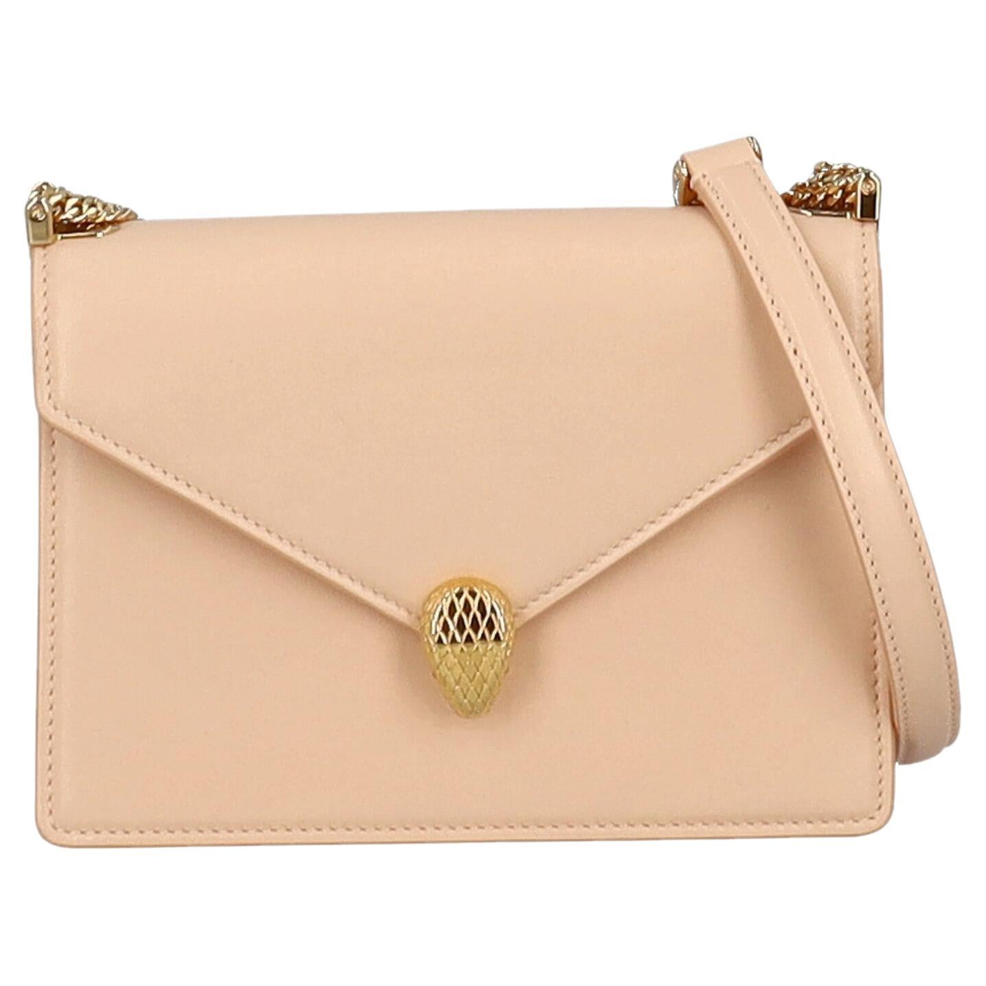 Bulgari Women Shoulder bags Serpenti Pink Leather