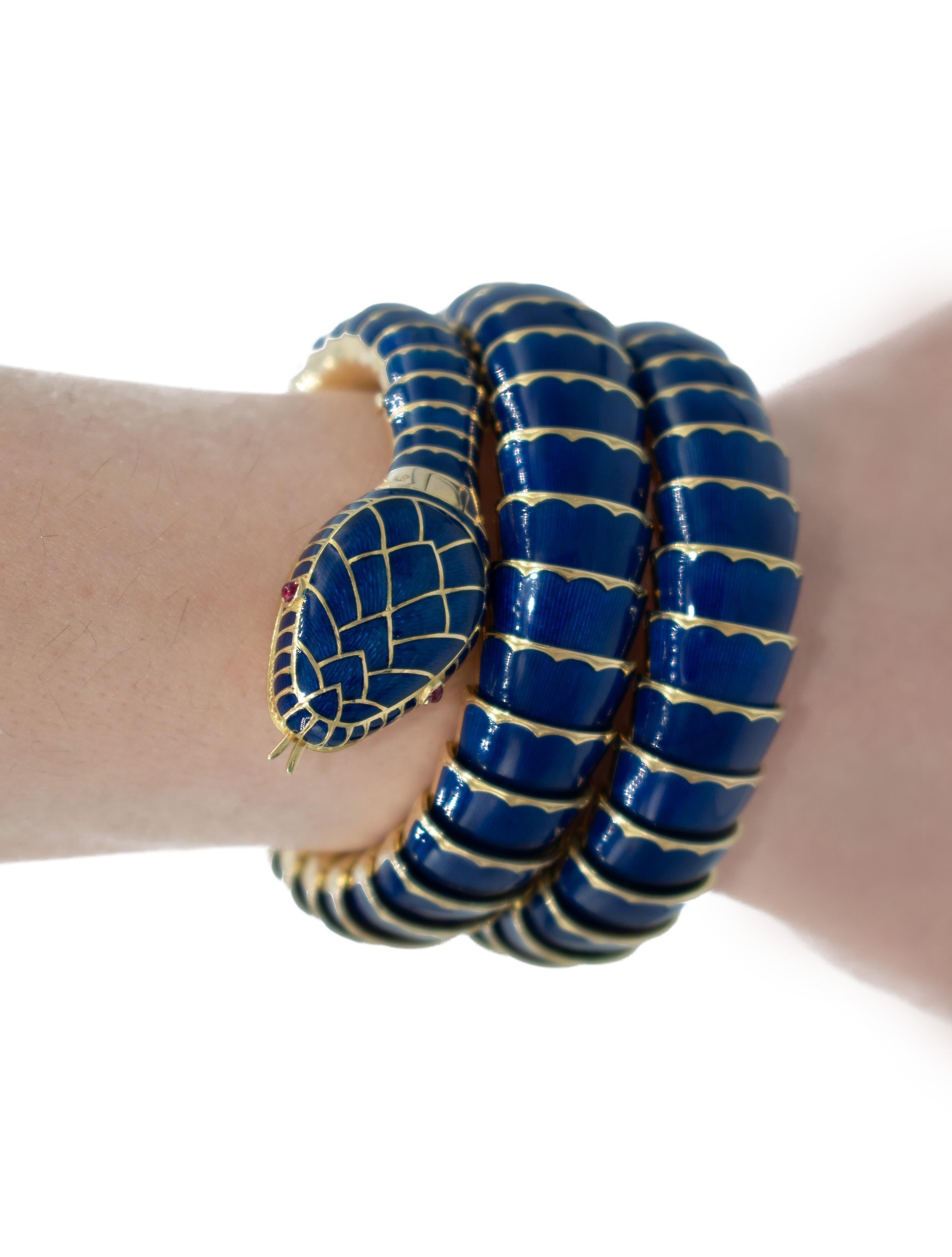 Women's or Men's Bulgari x Jaeger-LeCoultre Serpenti Secret Watch Bracelet For Sale