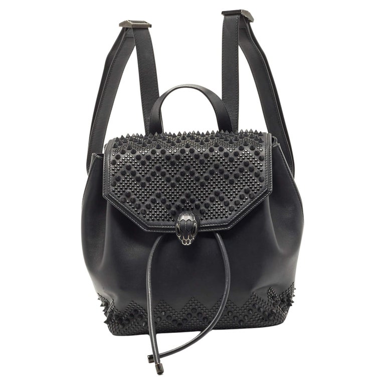 Bulgari x Nicholas Kirkwood Black Leather Serpenti Forever  display picture 2