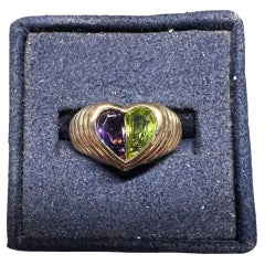 Bvlgari Yellow 18-kt Gold Amethyst & Peridot Ring