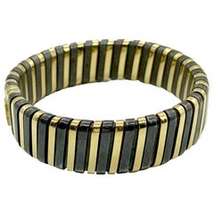 Bulgari Yellow and Blackened Gold Bracelet