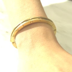 Bulgari Yellow Gold 'B.Zero1' Bangle Bracelet
