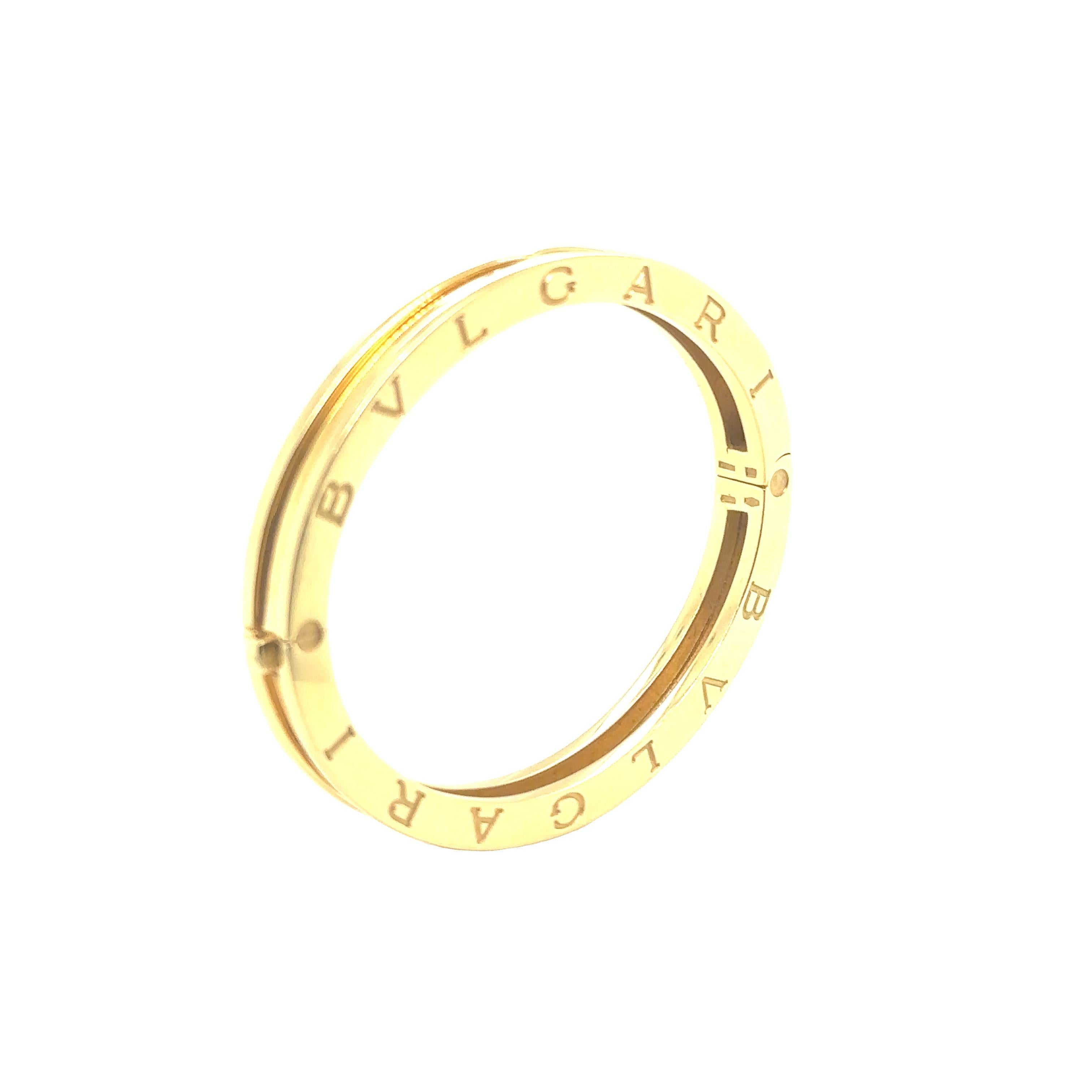 Bulgari Bracelet jonc B.Zero1 en or jaune Unisexe en vente