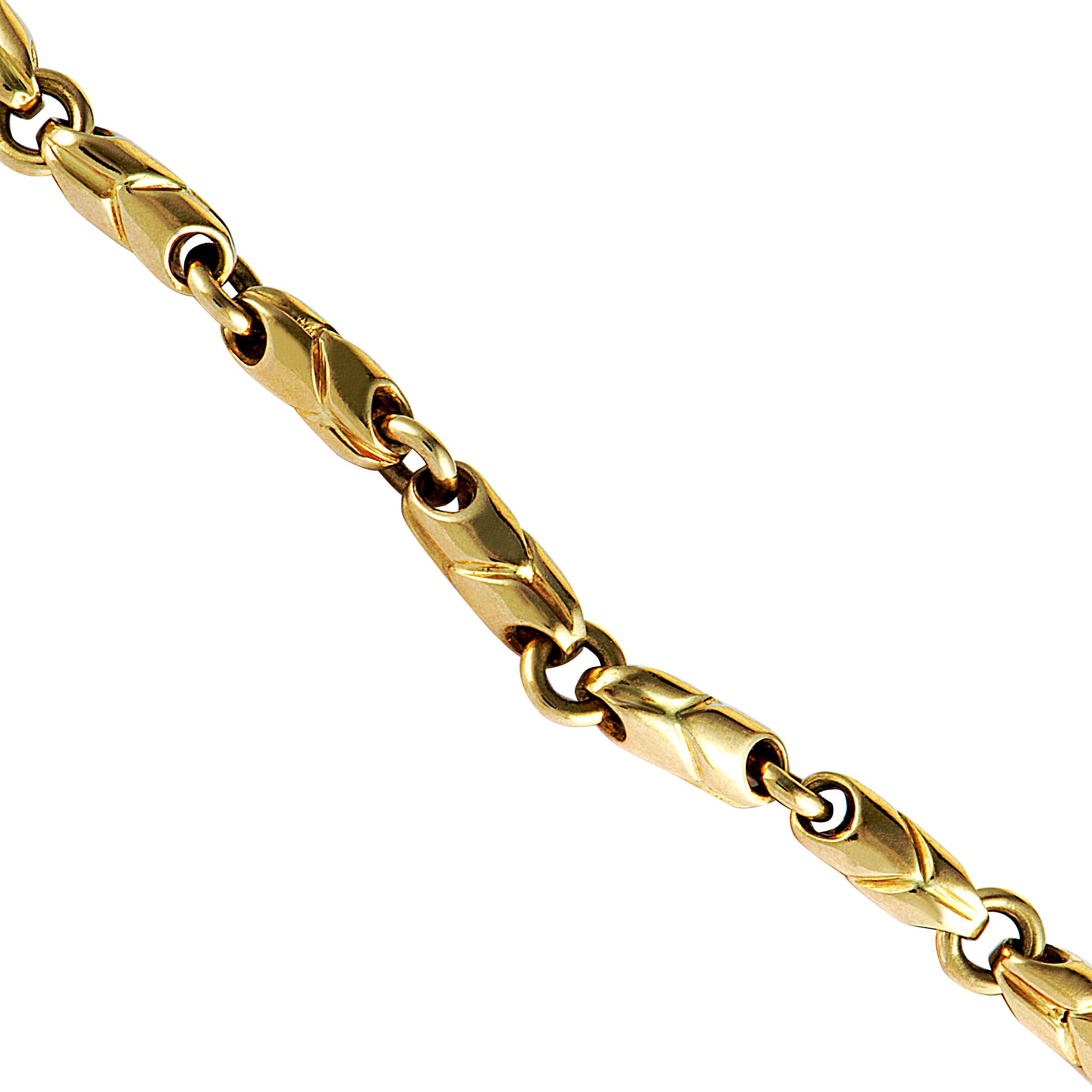 Bulgari Yellow Gold Chain Large Necklace In Excellent Condition In Southampton, PA