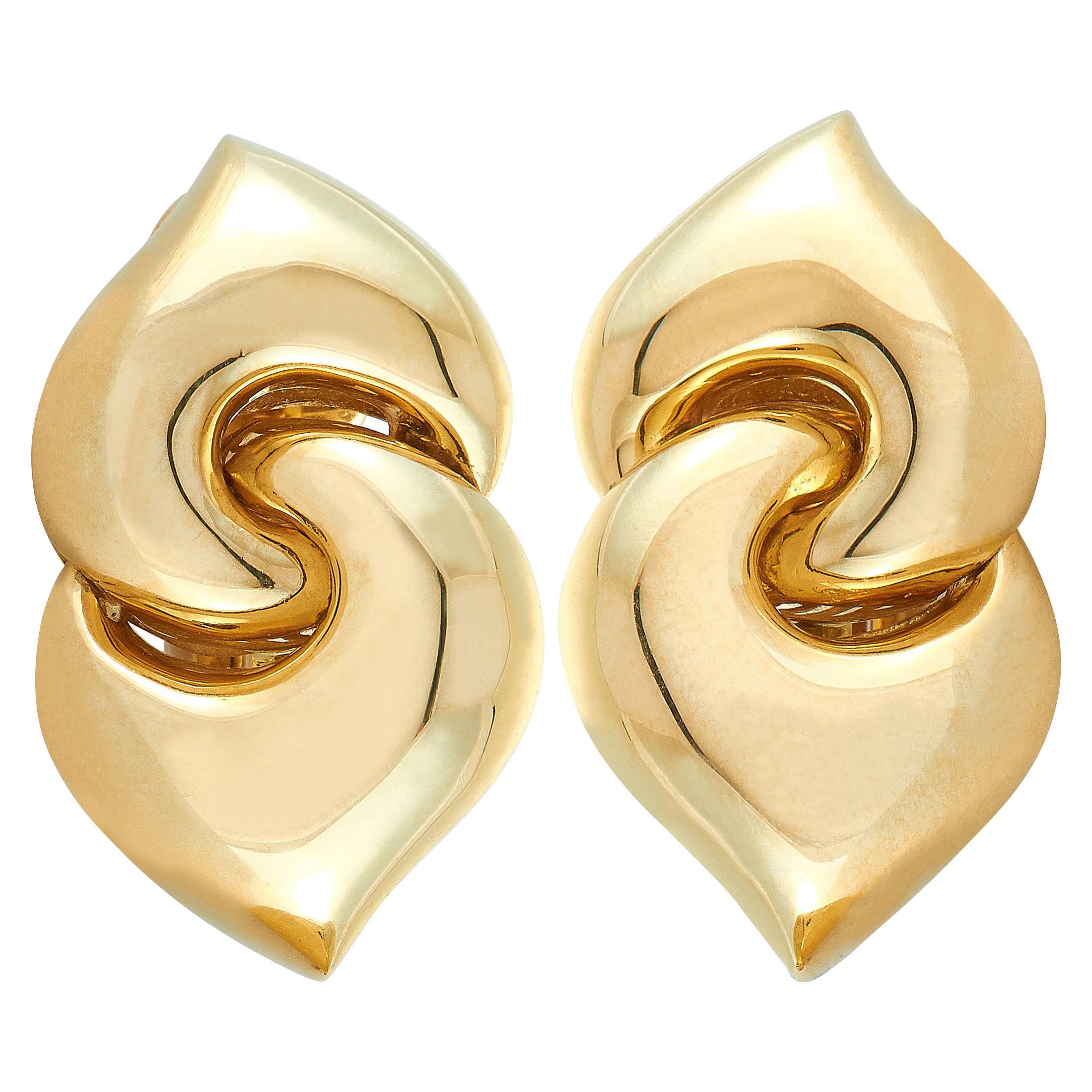 Bulgari Yellow Gold Clip-On Earrings