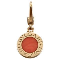 Bulgari Yellow Gold Coral Charm Pendant