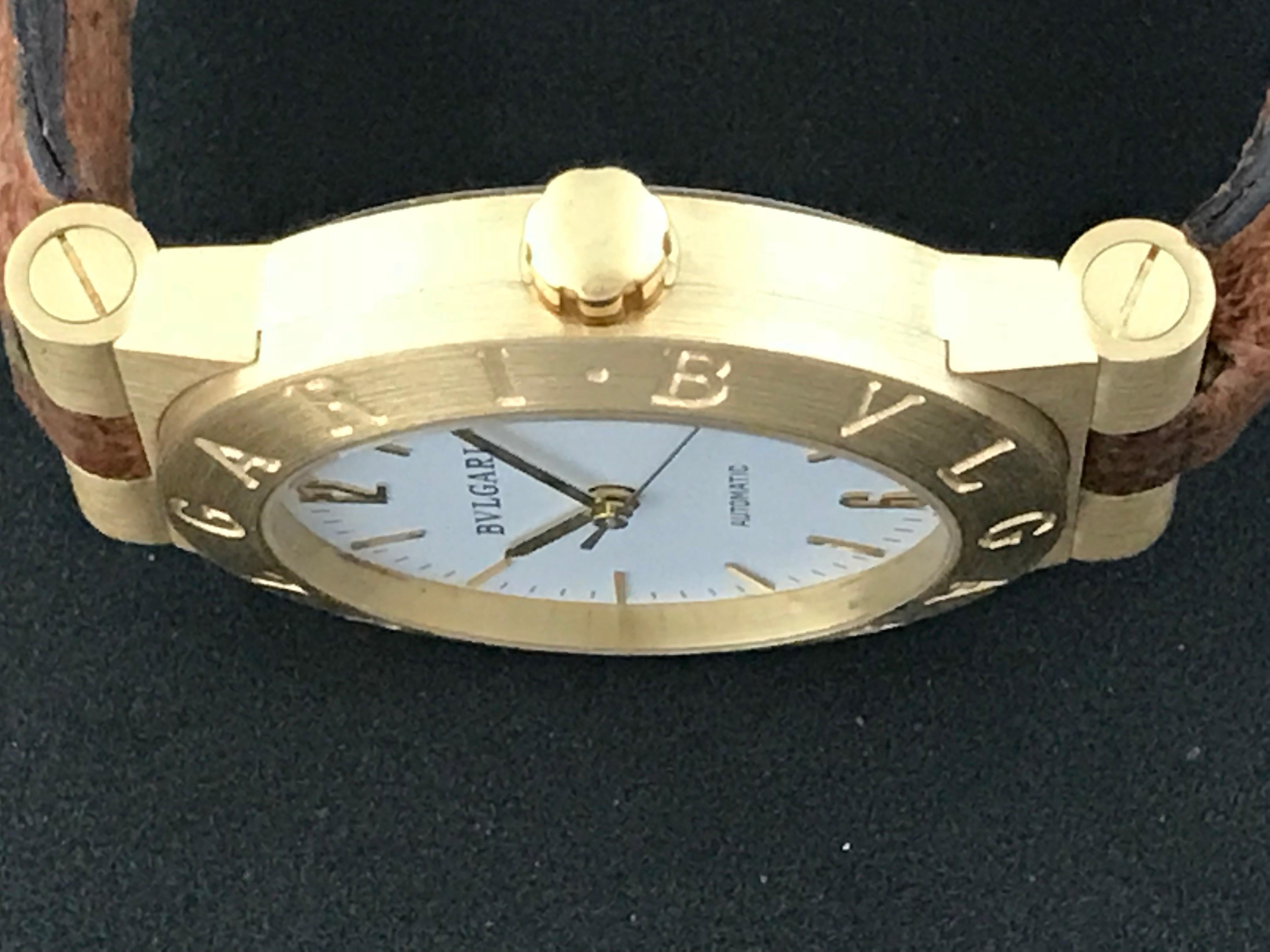 Men's Bulgari Yellow Gold Diagono Automatic Wristwatch