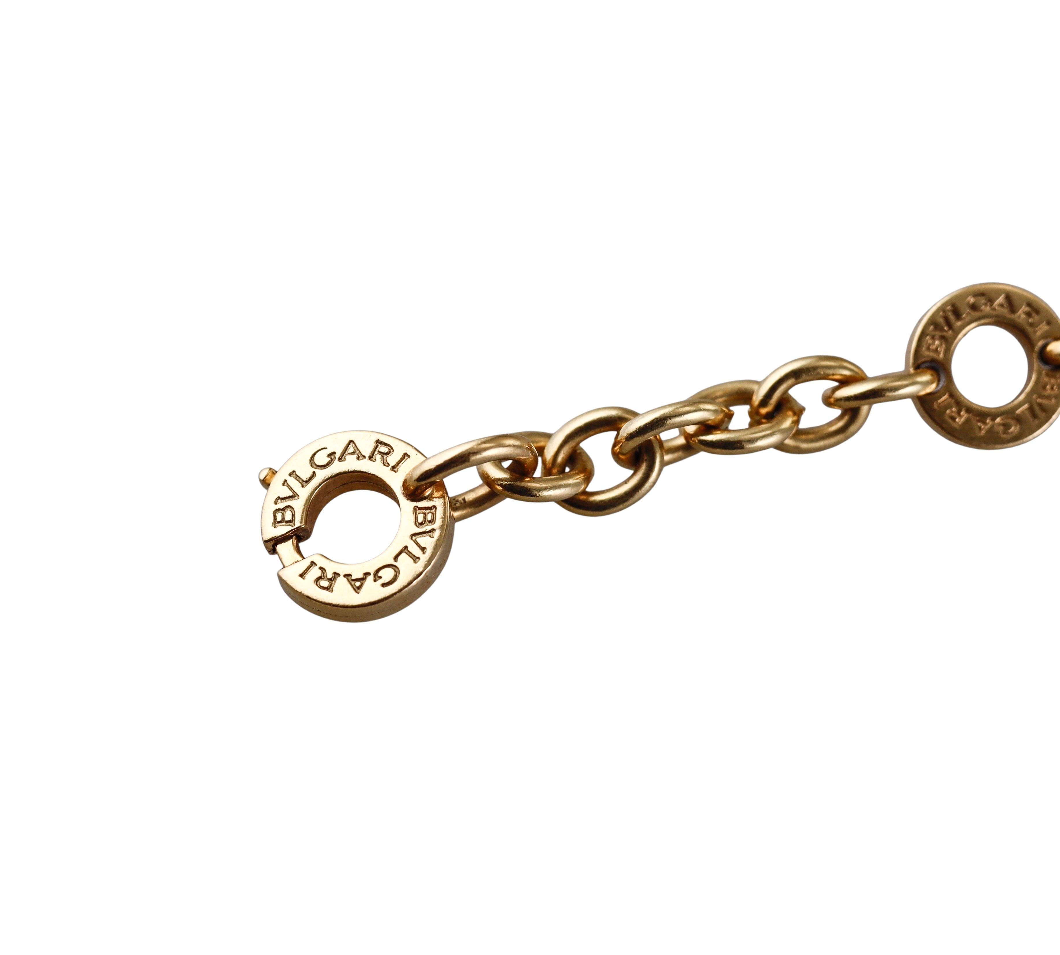 Bulgari Bracelet à maillons en or jaune Excellent état - En vente à New York, NY