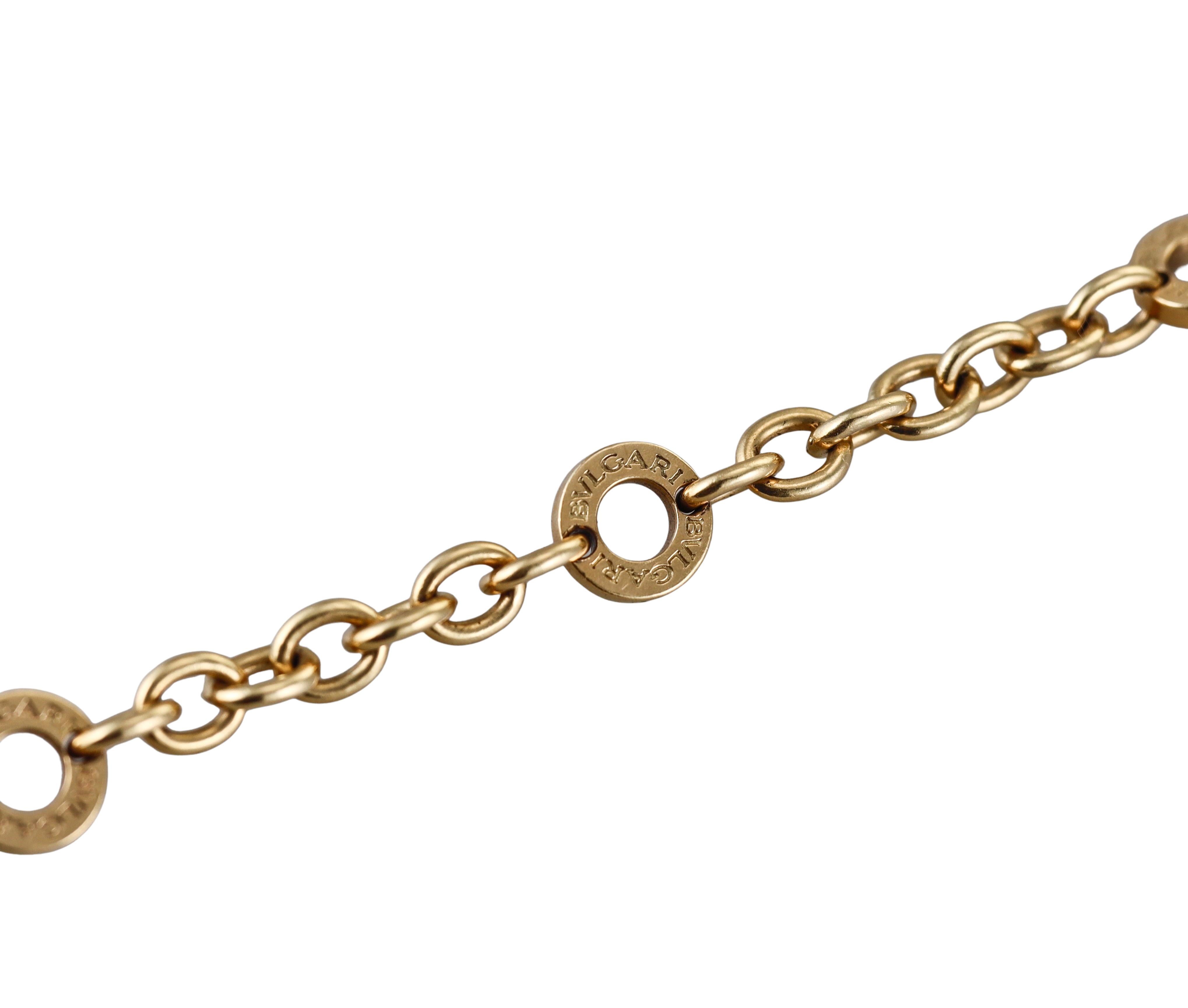 Bulgari Bracelet à maillons en or jaune Pour femmes en vente